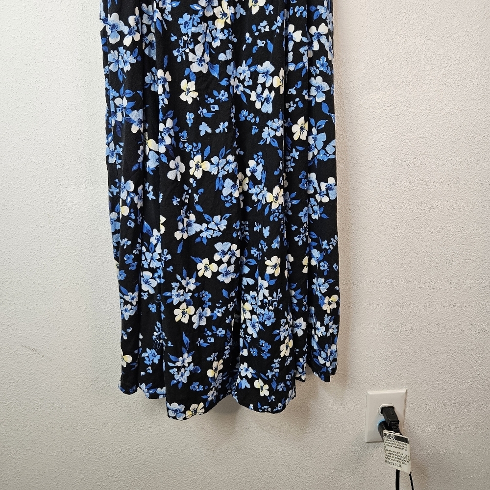 Torrid Midi Challis Sleeveless Trapeze Dress Size 0/ Large - Picture 8 of 13